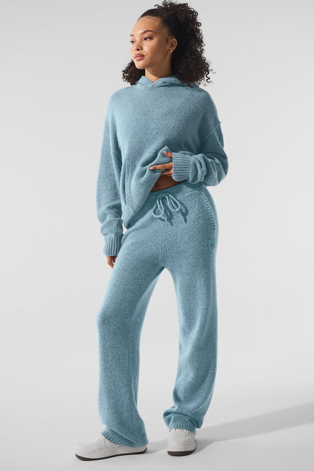 Pantalon Deportivo Alo Yoga New Class Cashmere Mujer Azules | España  RYAS-36049