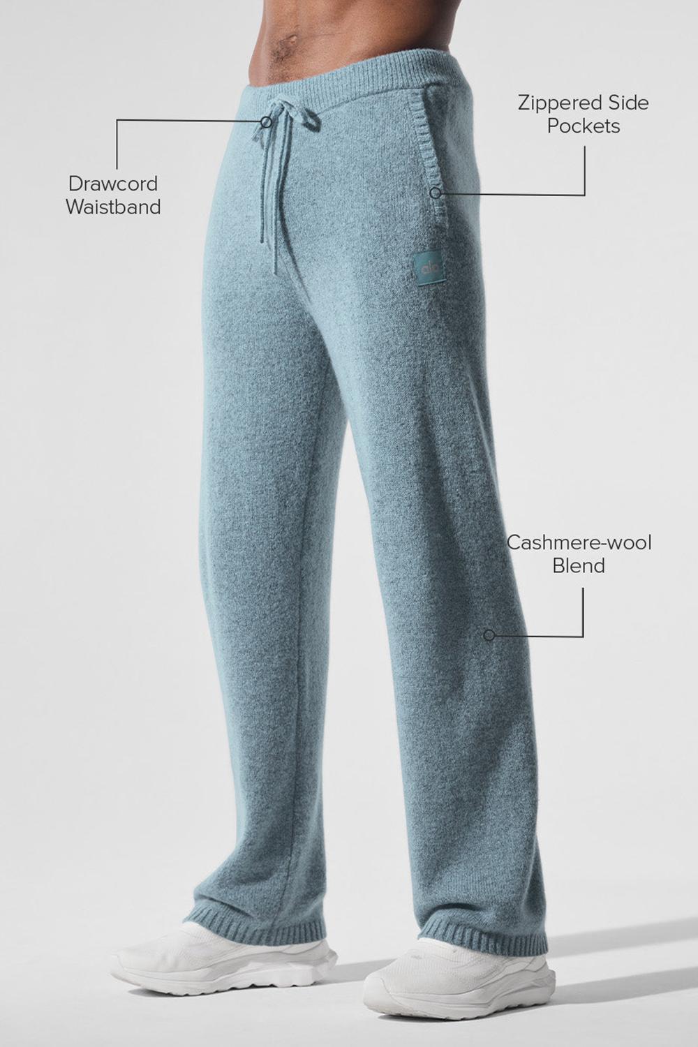 Pantalon Deportivo Alo Yoga New Class Cashmere Hombre Azules | España  DQMA-72136
