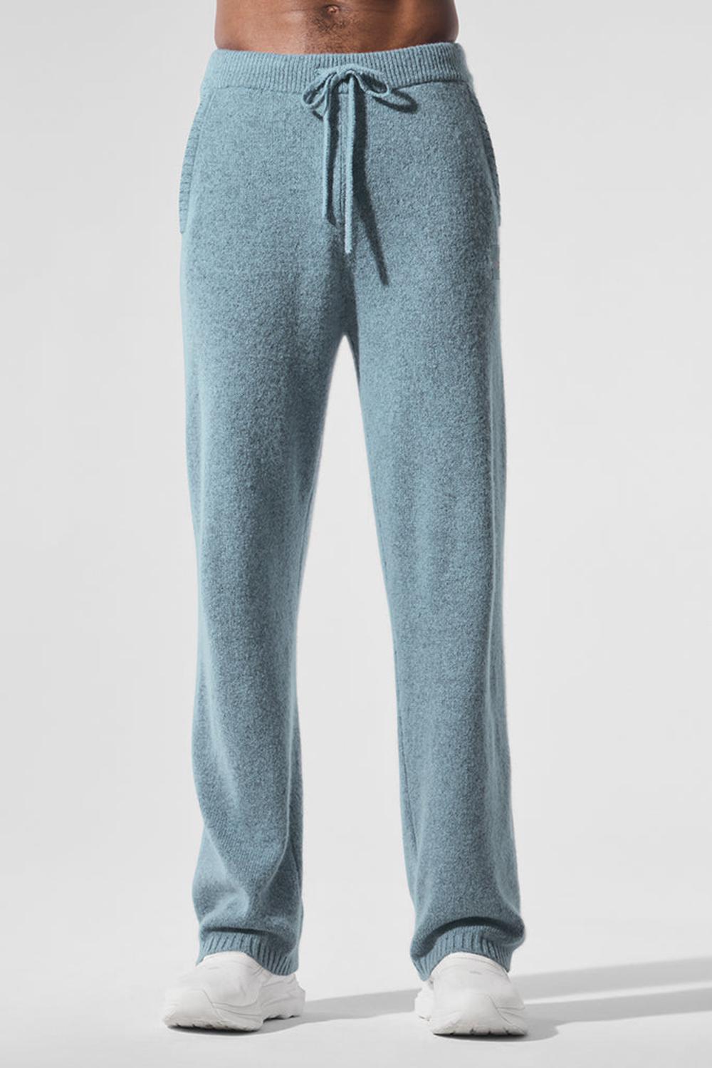 Pantalon Deportivo Alo Yoga New Class Cashmere Hombre Azules | España  DQMA-72136