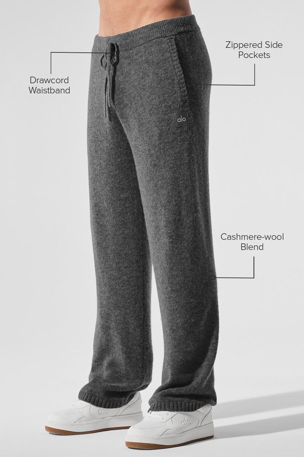 Pantalon Deportivo Alo Yoga New Class Cashmere Hombre Plateadas Gris | España  TMWN-50793