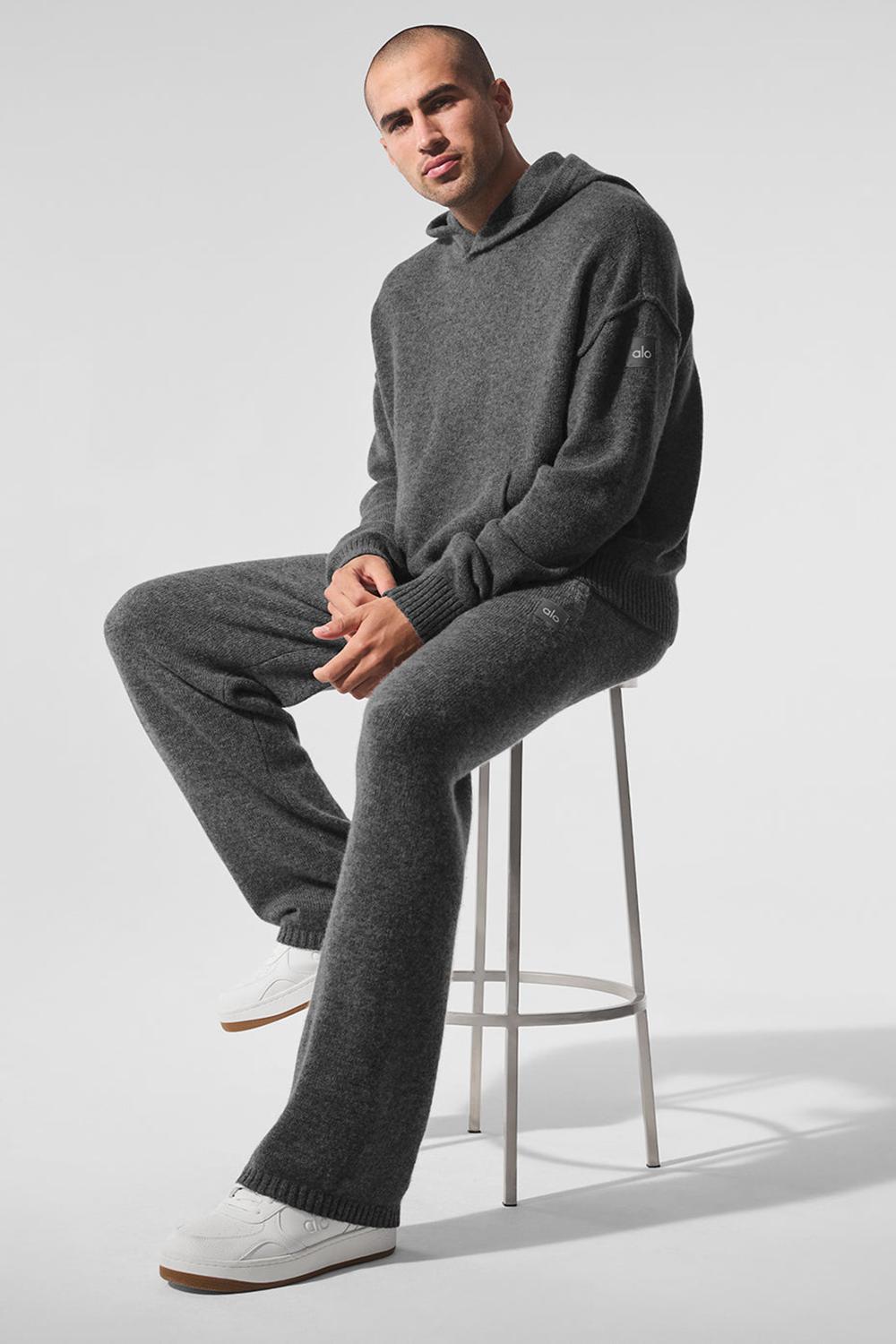 Pantalon Deportivo Alo Yoga New Class Cashmere Hombre Plateadas Gris | España  TMWN-50793
