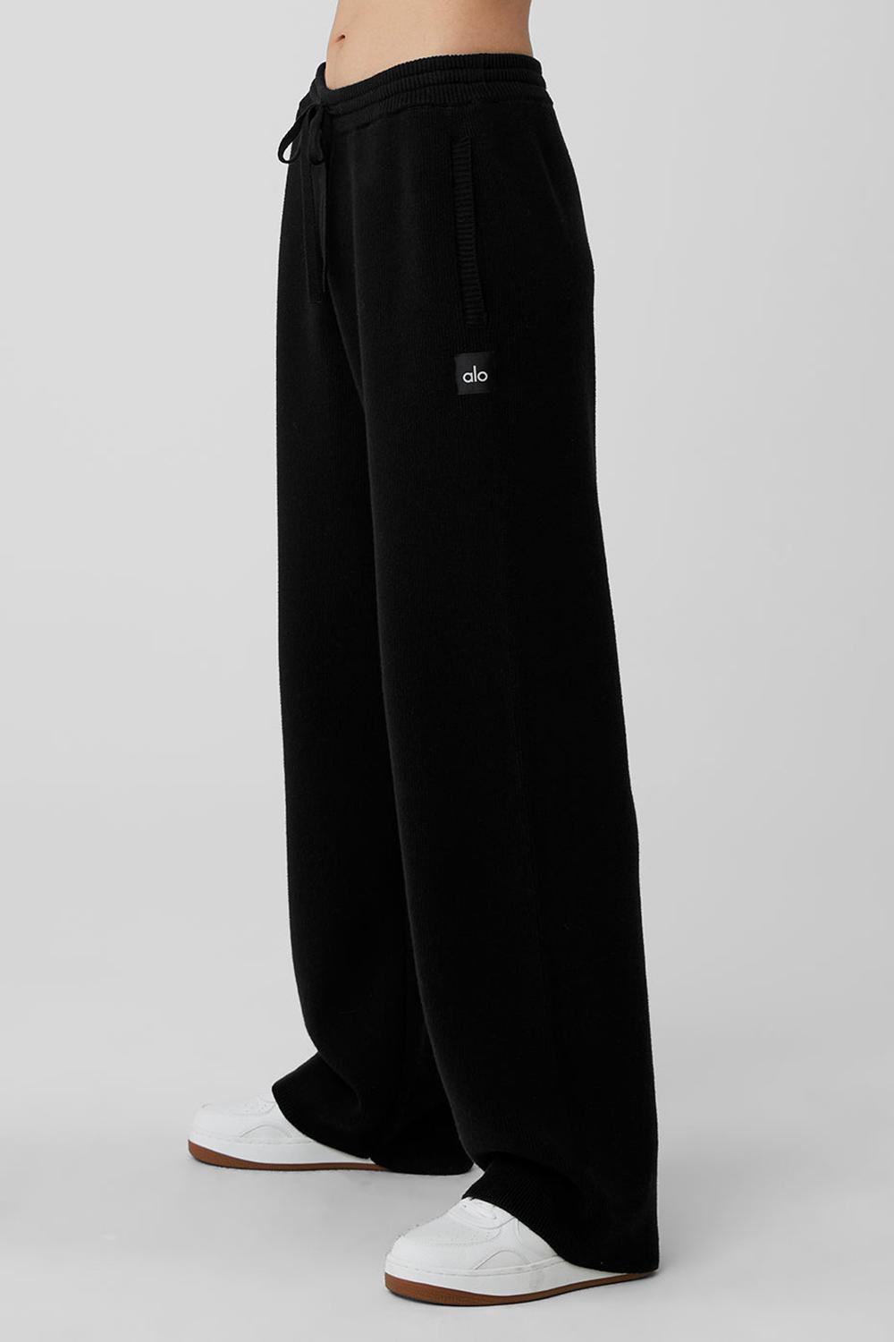 Pantalon Deportivo Alo Yoga Scholar Straight Leg Mujer Negras | España  OZNP-56829