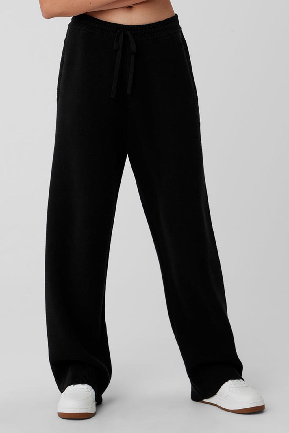 Pantalon Deportivo Alo Yoga Scholar Straight Leg Mujer Negras | España  OZNP-56829