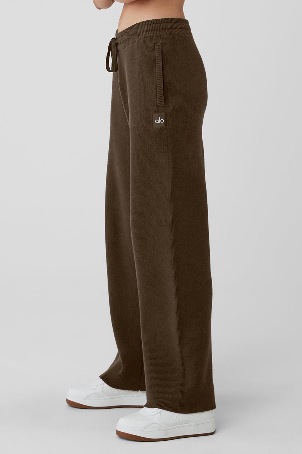 Pantalon Deportivo Alo Yoga Scholar Straight Leg Mujer Espresso | España  LZAG-29761