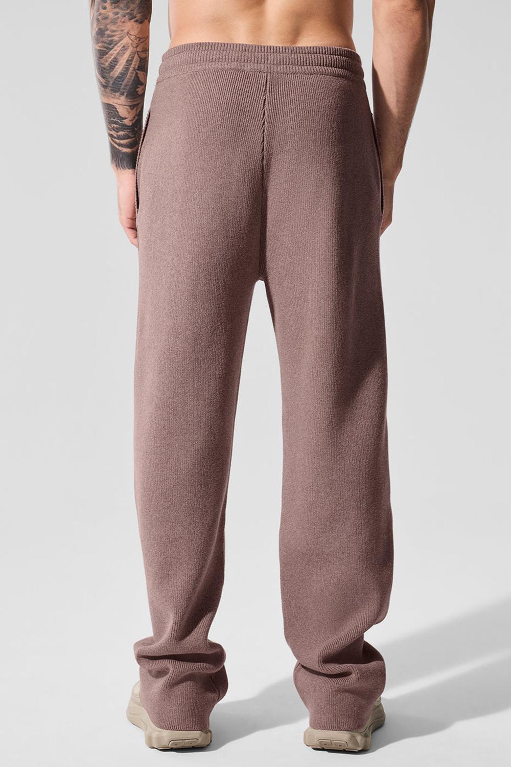 Pantalon Deportivo Alo Yoga Scholar Straight Leg Hombre Mushroom Heather | España  FISR-49632