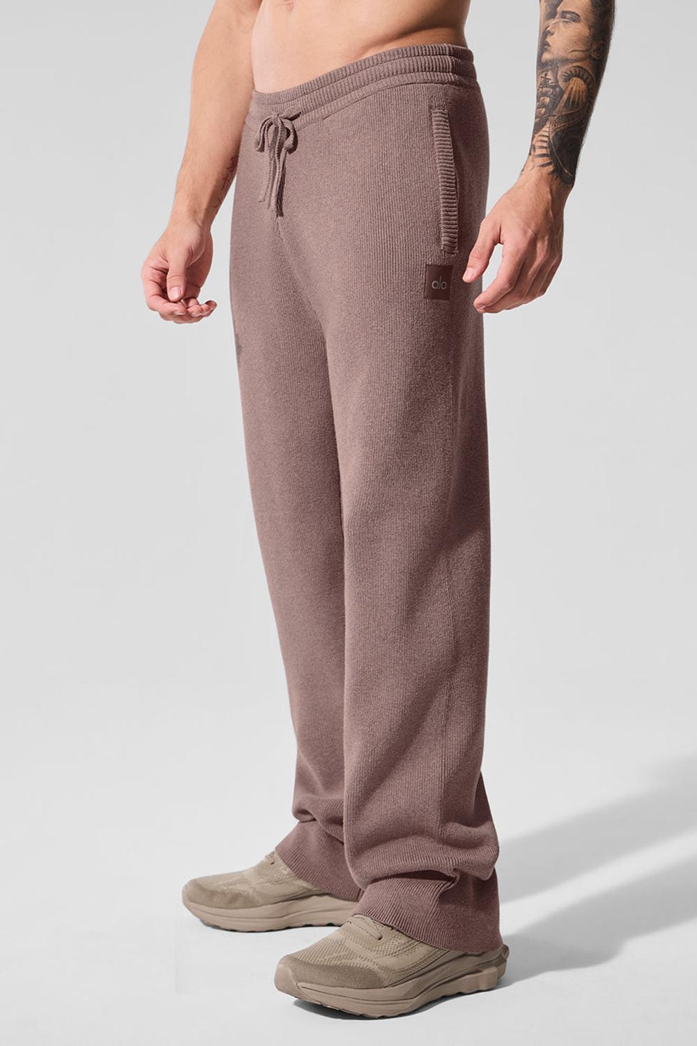 Pantalon Deportivo Alo Yoga Scholar Straight Leg Hombre Mushroom Heather | España  FISR-49632