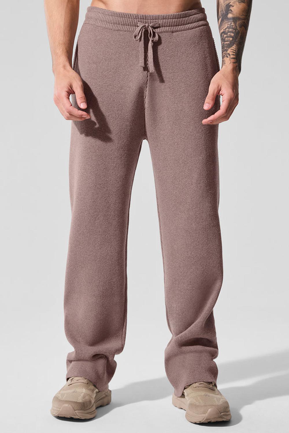 Pantalon Deportivo Alo Yoga Scholar Straight Leg Hombre Mushroom Heather | España  FISR-49632