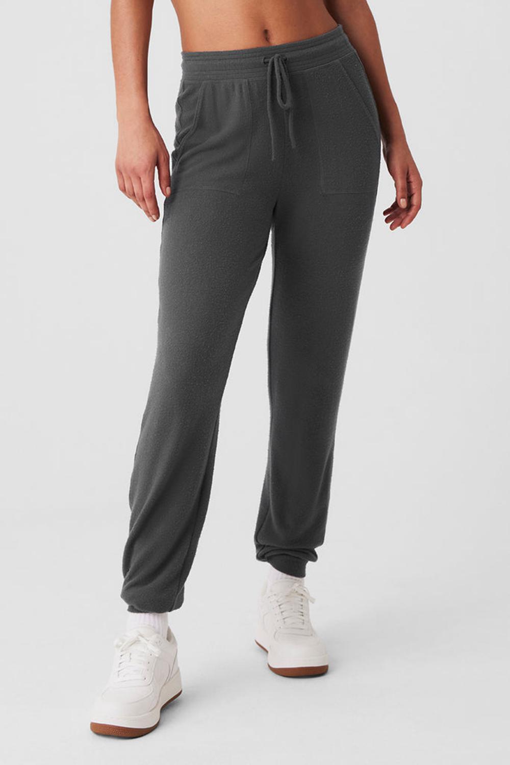 Pantalon Deportivo Alo Yoga Soho Mujer Anthracite | España  VZAP-17594