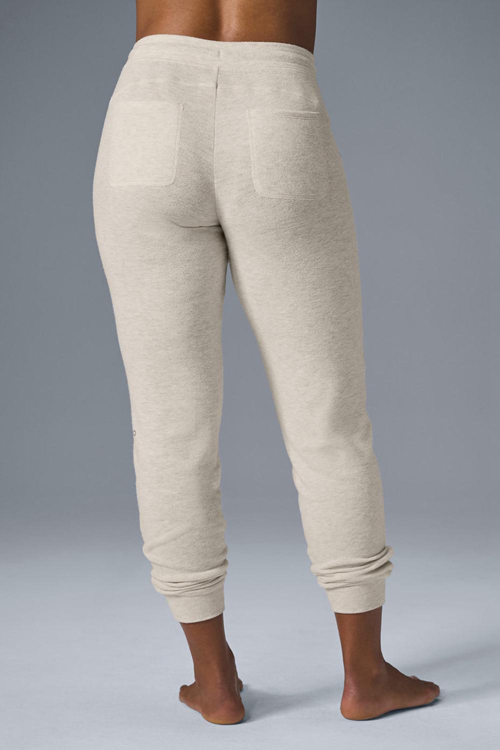 Pantalon Deportivo Alo Yoga Soho Mujer Oatmeal Heather | España  LTZV-34790