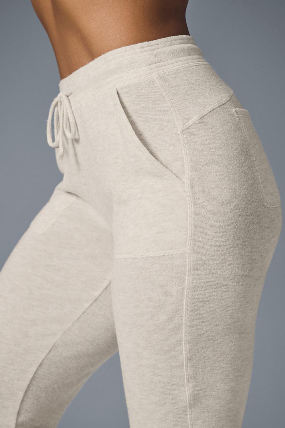 Pantalon Deportivo Alo Yoga Soho Mujer Oatmeal Heather | España  LTZV-34790