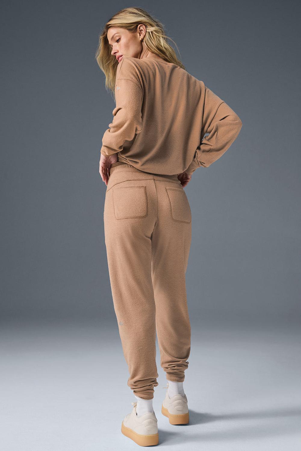 Pantalon Deportivo Alo Yoga Soho Mujer Toasted Almond | España  KYBZ-30826