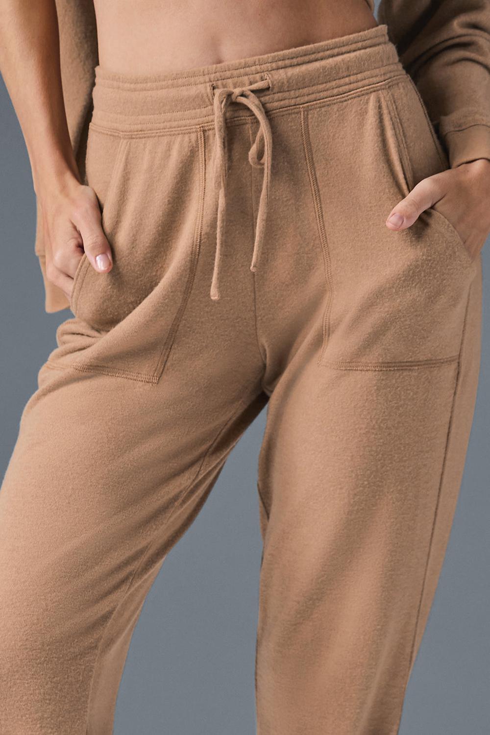 Pantalon Deportivo Alo Yoga Soho Mujer Toasted Almond | España  KYBZ-30826
