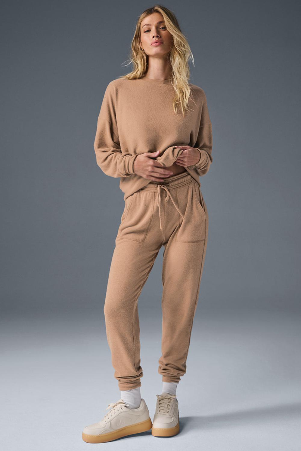 Pantalon Deportivo Alo Yoga Soho Mujer Toasted Almond | España  KYBZ-30826
