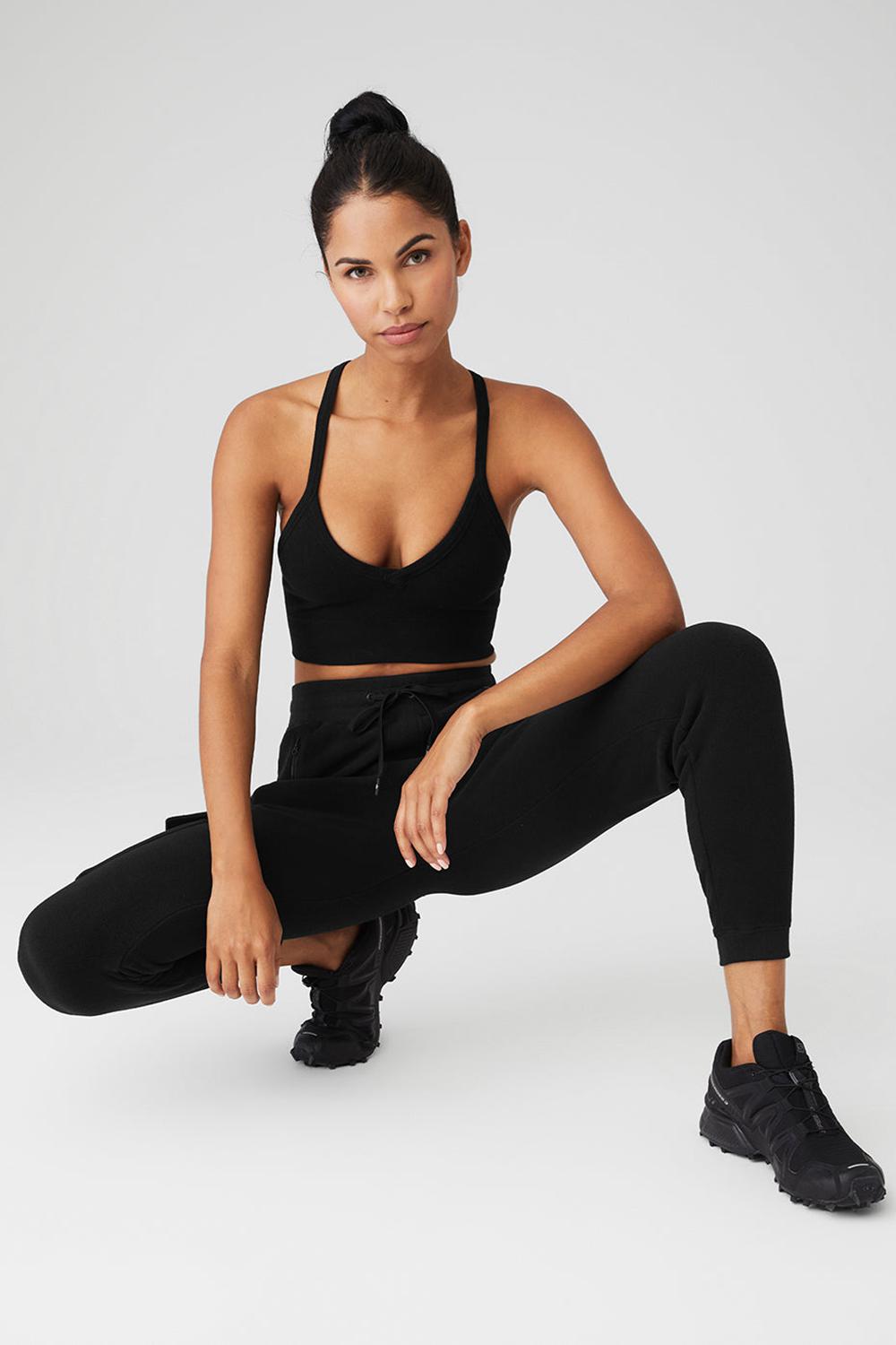 Pantalon Deportivo Alo Yoga Streetside Mujer Negras | España  FCVI-85194