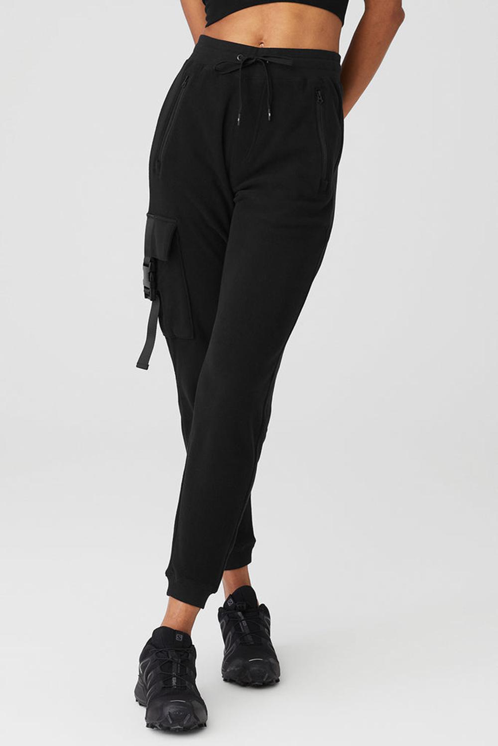 Pantalon Deportivo Alo Yoga Streetside Mujer Negras | España  FCVI-85194
