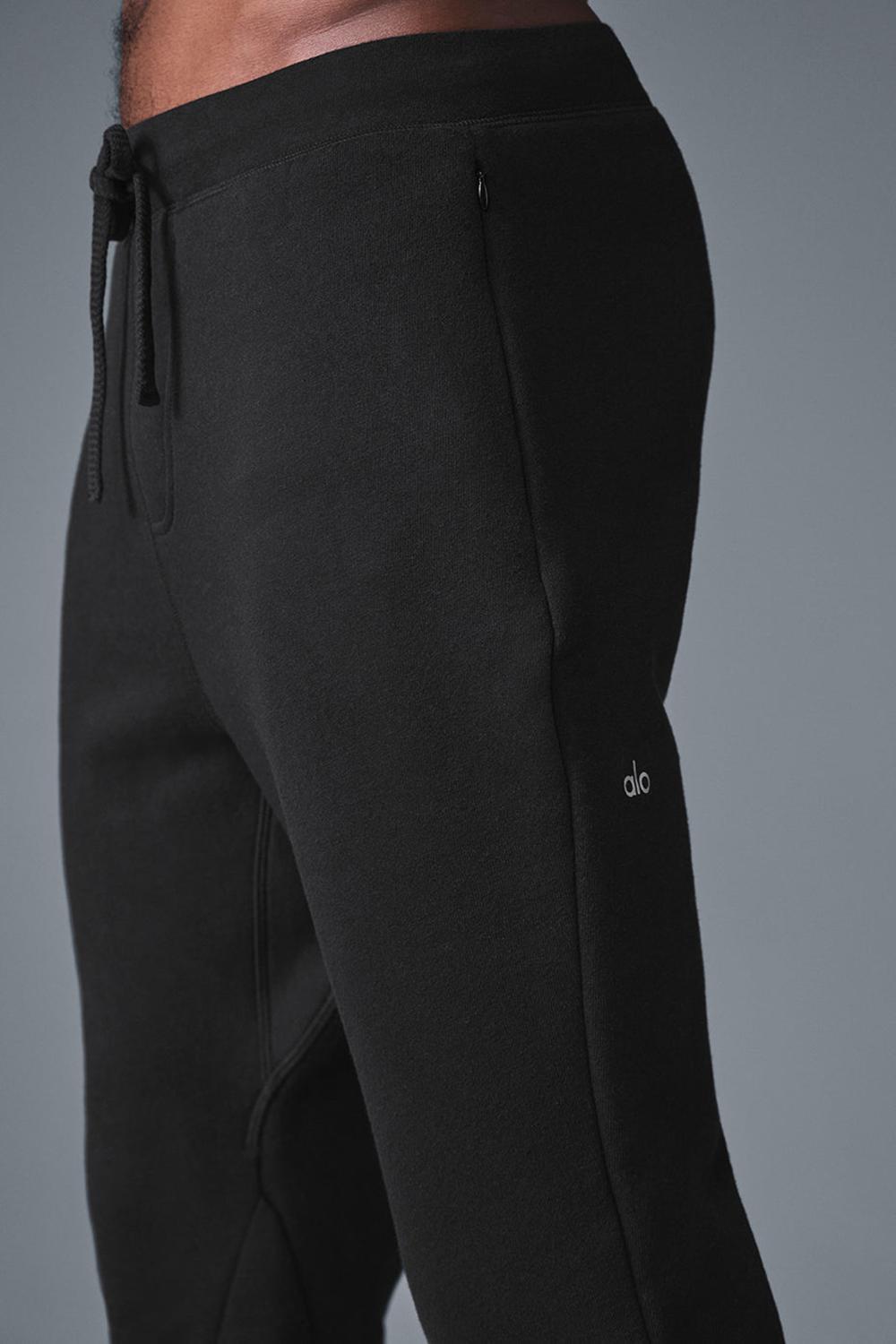 Pantalon Deportivo Alo Yoga The Triumph Hombre Negras | España  OQDH-62845