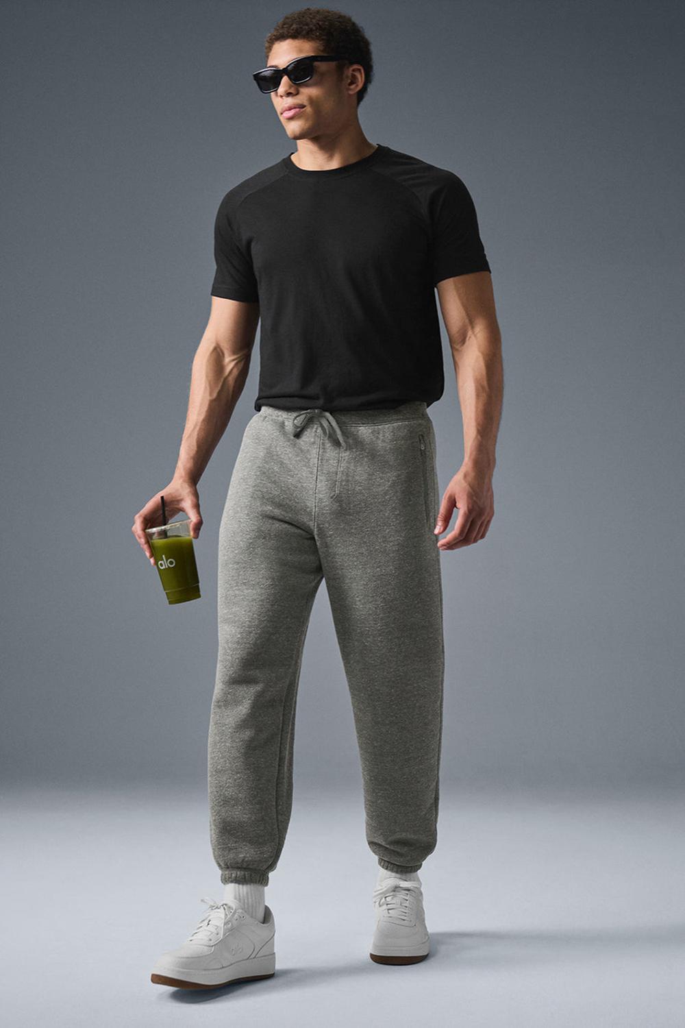 Pantalon Deportivo Alo Yoga Triumph Restore Hombre Gris | España  YBTU-18649