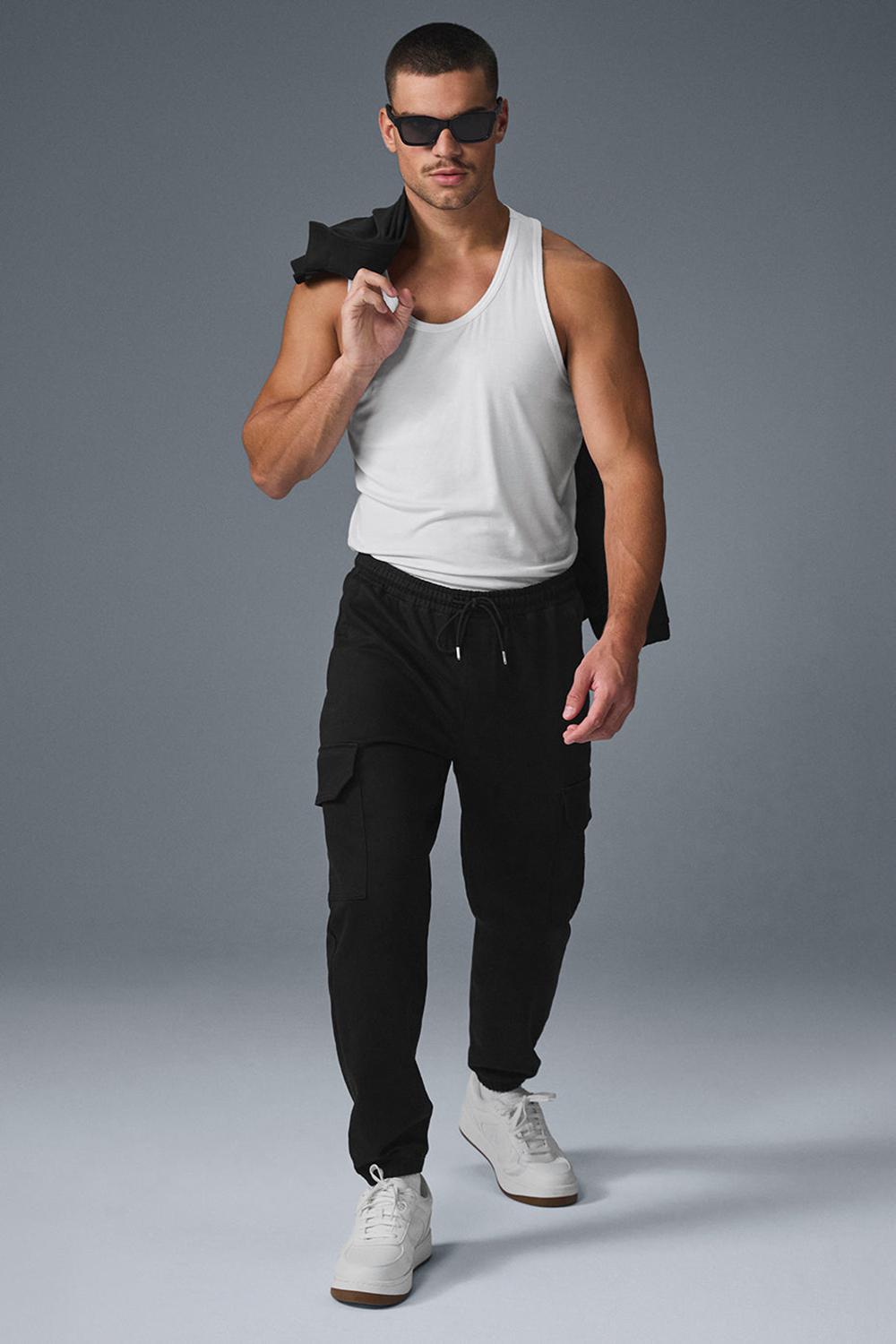 Pantalon Jogger Alo Yoga Edition Sueded Hombre Negras | España  ZQJP-78349
