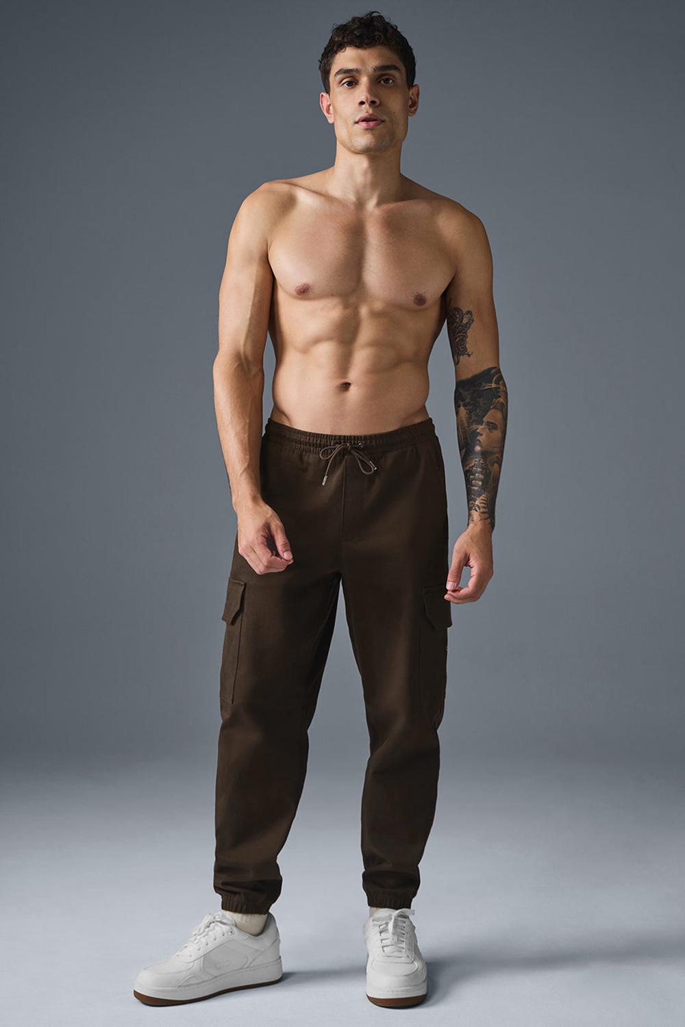 Pantalon Jogger Alo Yoga Edition Sueded Hombre Espresso | España  UXWT-70938