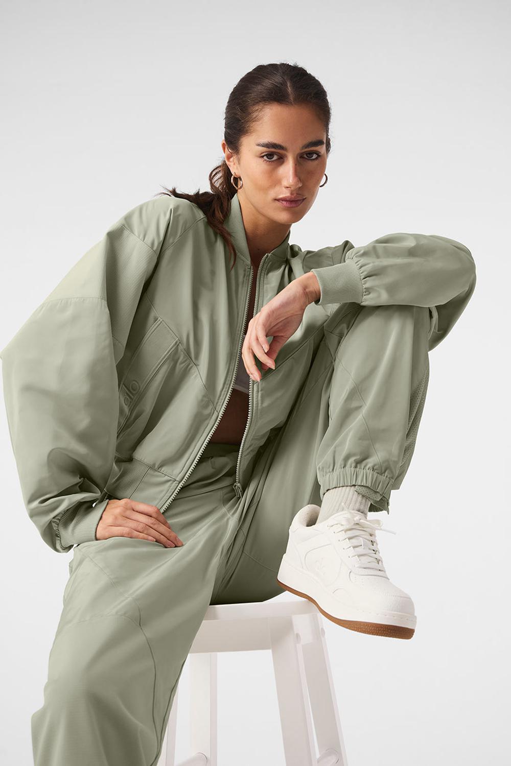 Pantalon Jogger Alo Yoga Mixed Media Reinvention Mujer Limestone | España  IHYP-86253