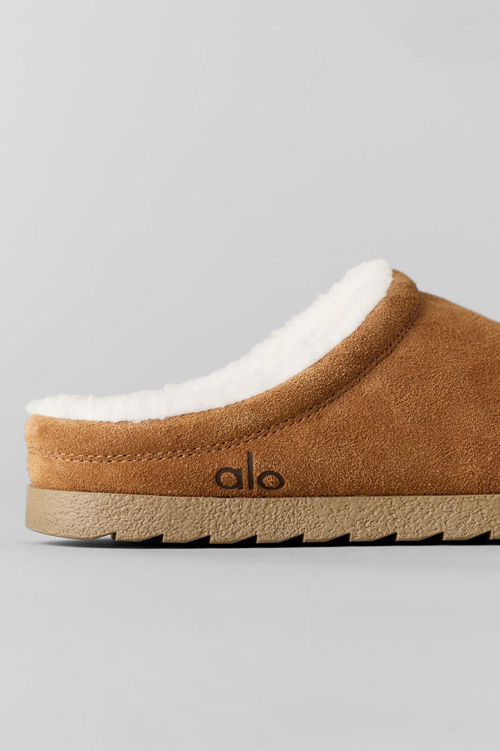 Pantuflas Alo Yoga Recovery Hombre Saddle / Ivory | España  NKCJ-02846