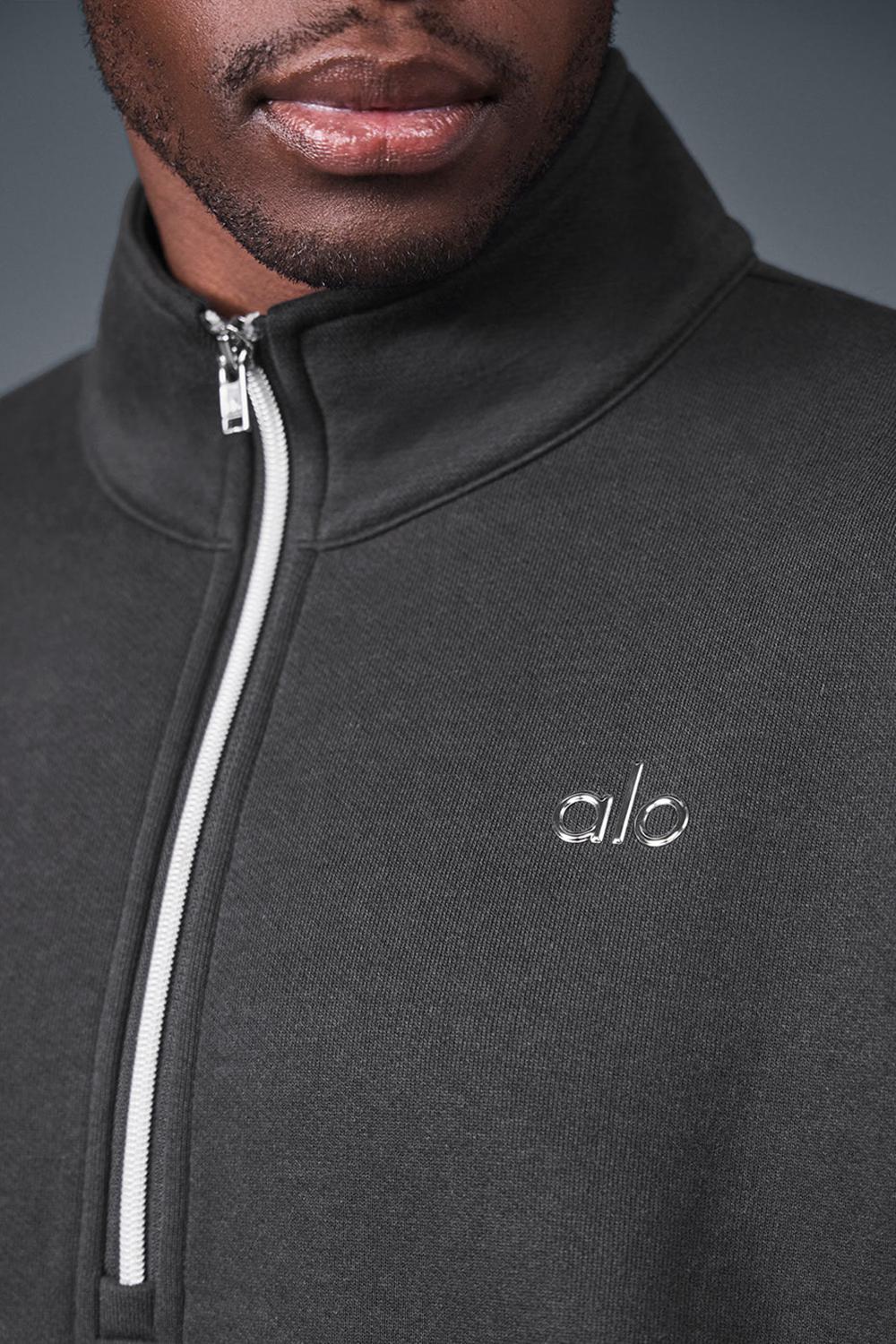 Pullover Alo Yoga Accolade 1/4 Zip Hombre Anthracite | España  RLNG-24809