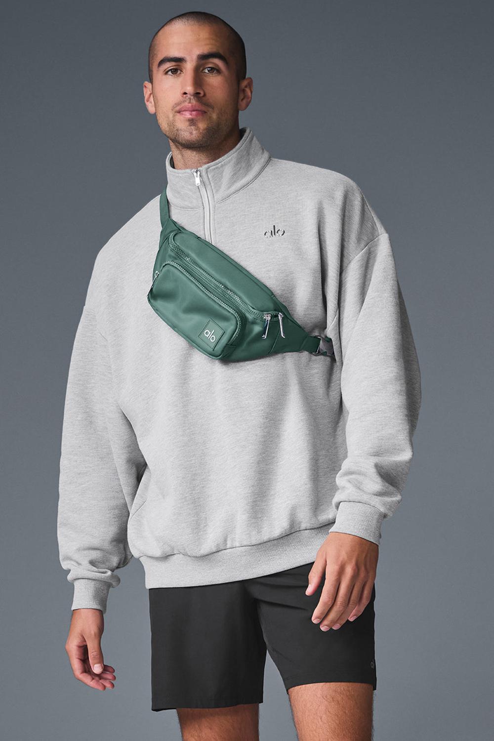 Pullover Alo Yoga Accolade 1/4 Zip Hombre Gris | España  KZMI-19583