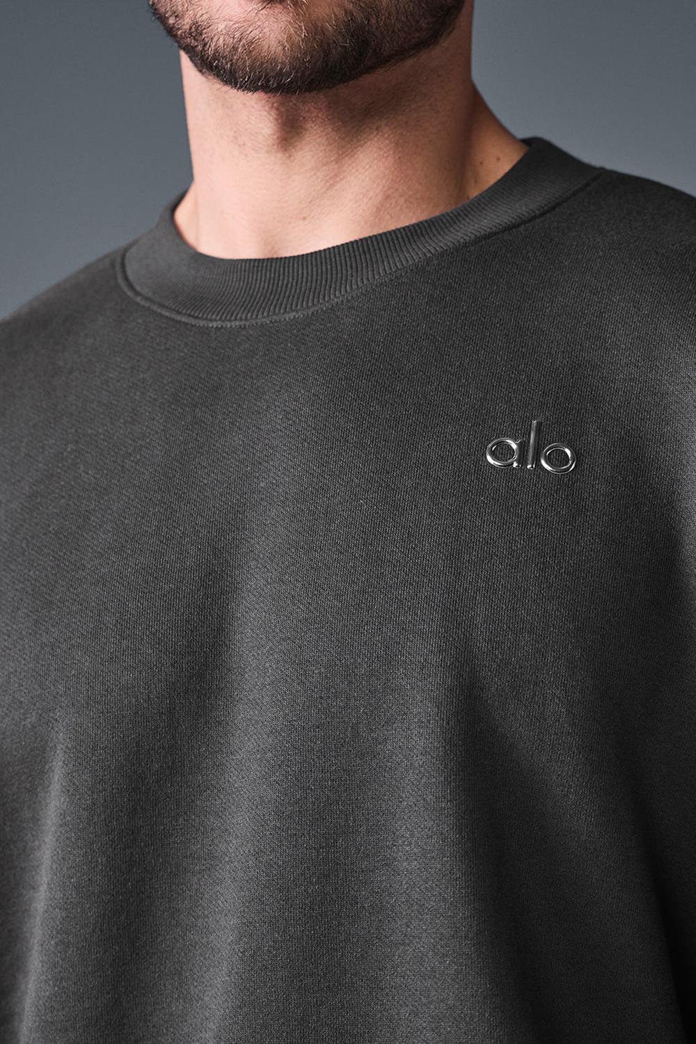 Pullover Alo Yoga Accolade Crew Neck Hombre Anthracite | España  MCAD-05176