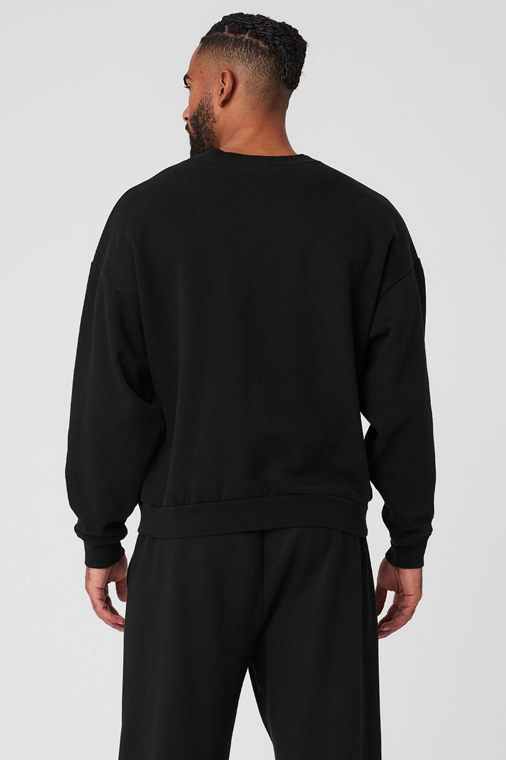 Pullover Alo Yoga Accolade Crew Neck Hombre Negras | España  VTWB-10235