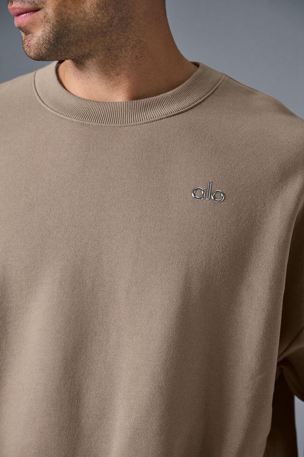 Pullover Alo Yoga Accolade Crew Neck Hombre Gravel | España  RDVI-49750