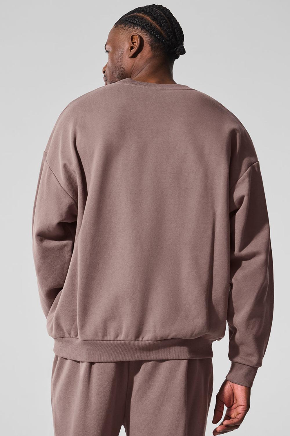 Pullover Alo Yoga Accolade Crew Neck Hombre Mushroom | España  YXLH-49168