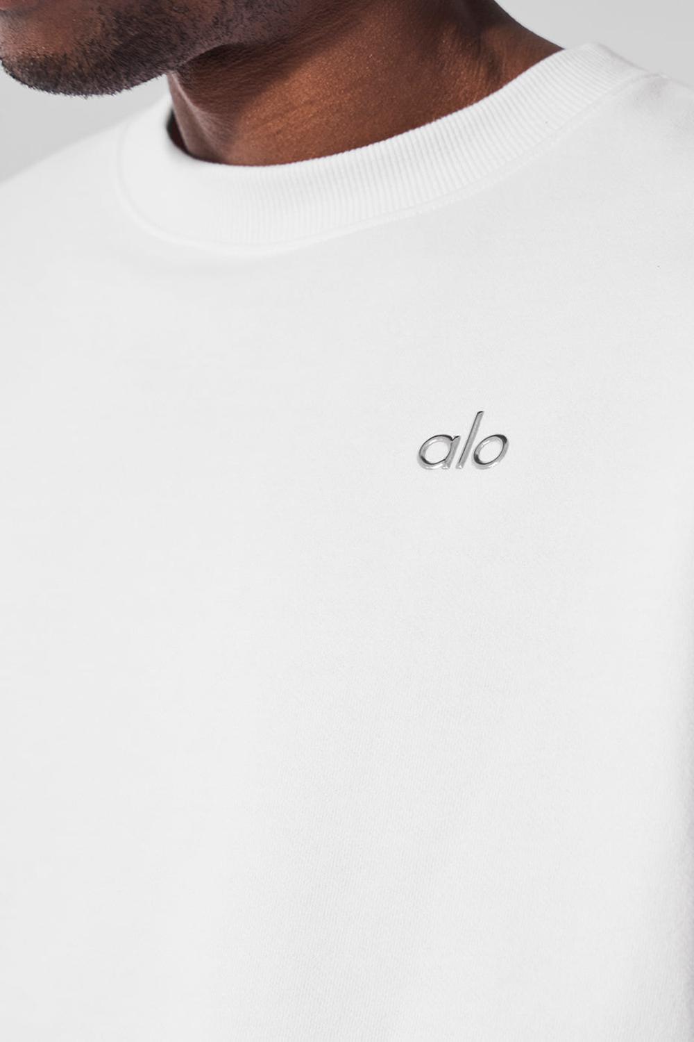 Pullover Alo Yoga Accolade Crew Neck Hombre Blancas | España  UCIO-65379