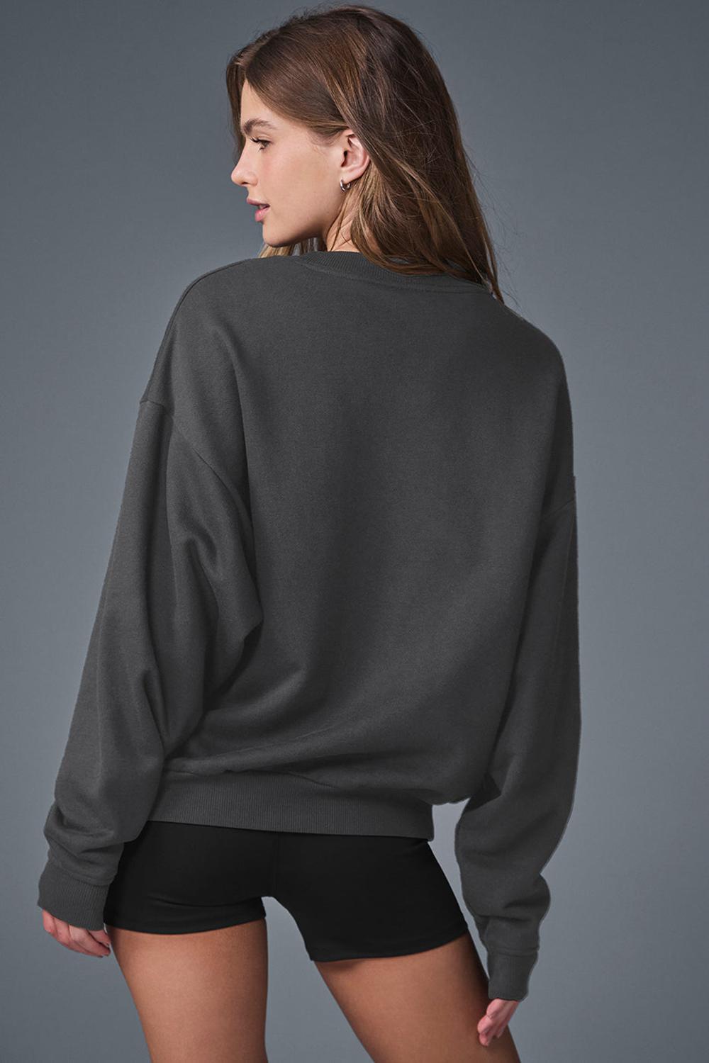 Pullover Alo Yoga Accolade Crew Neck Mujer Anthracite | España  QDPO-48213