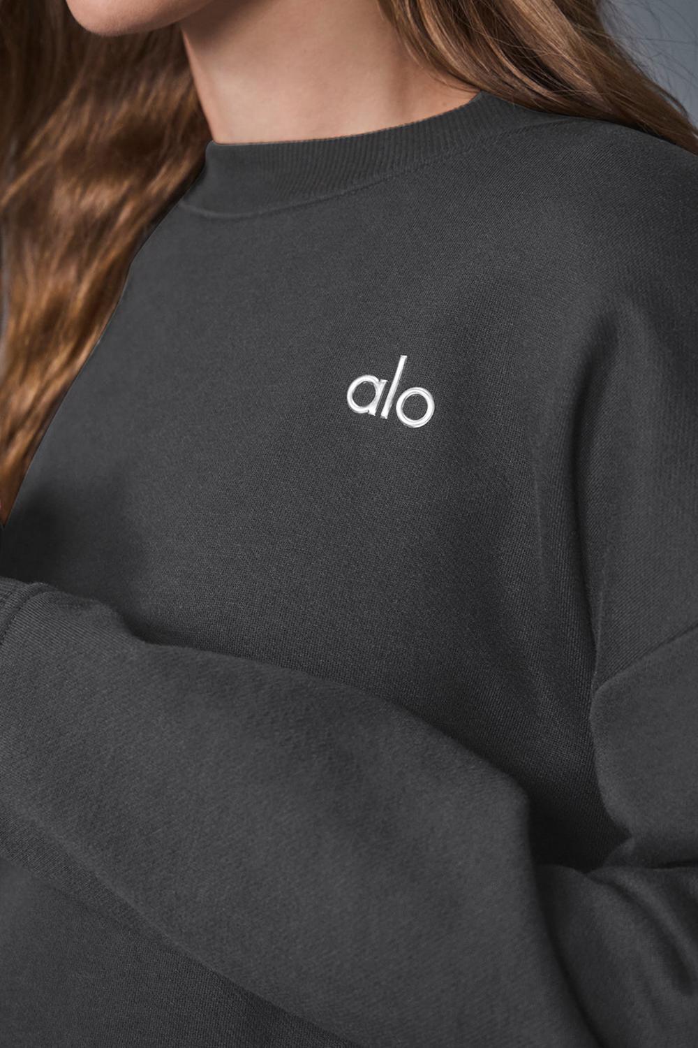 Pullover Alo Yoga Accolade Crew Neck Mujer Anthracite | España  QDPO-48213
