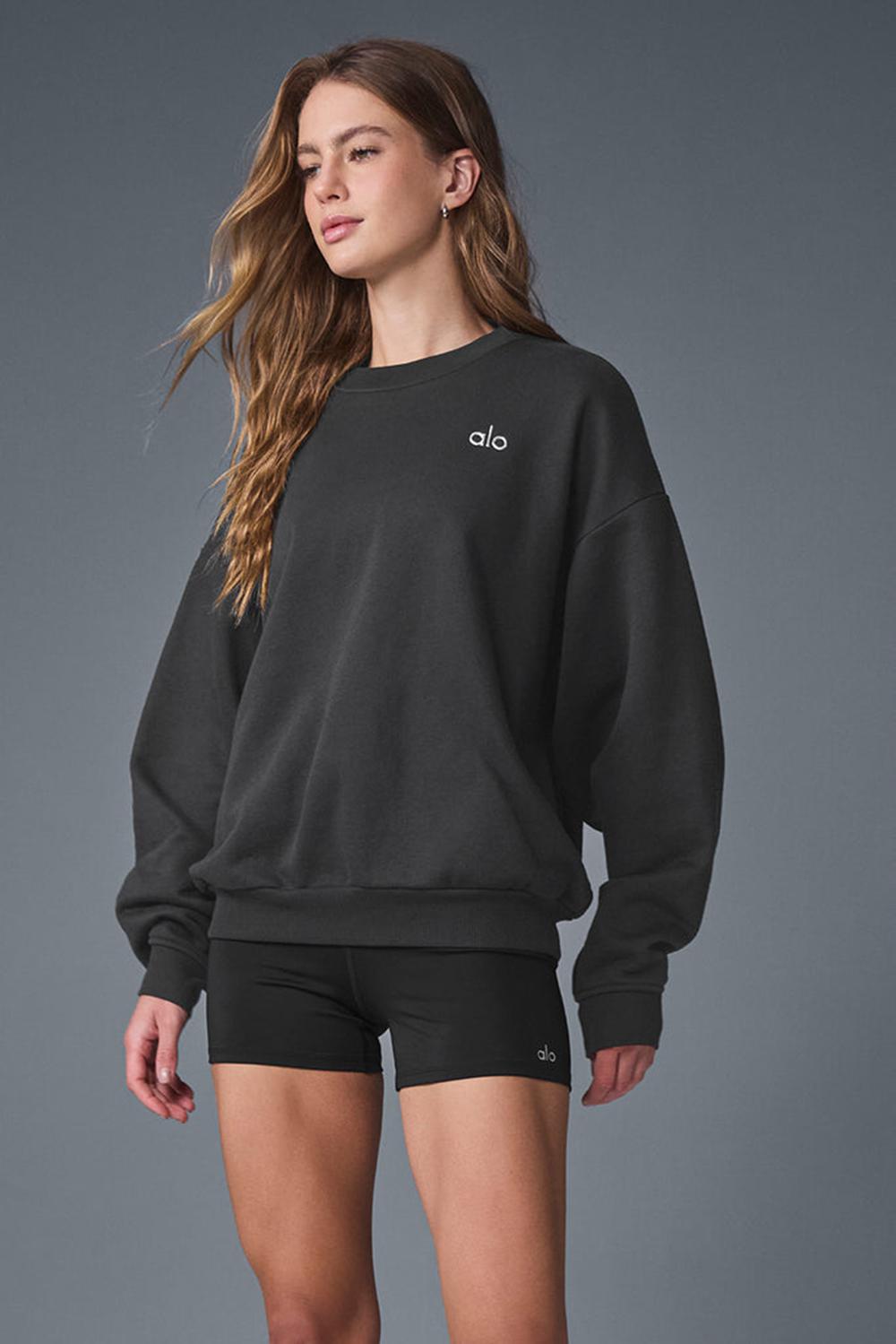 Pullover Alo Yoga Accolade Crew Neck Mujer Anthracite | España  QDPO-48213