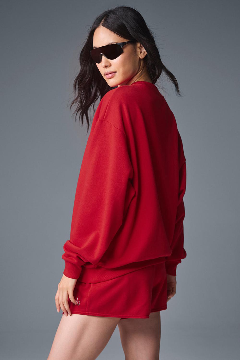 Pullover Alo Yoga Accolade Crew Neck Mujer Rojas | España  TPMS-52147