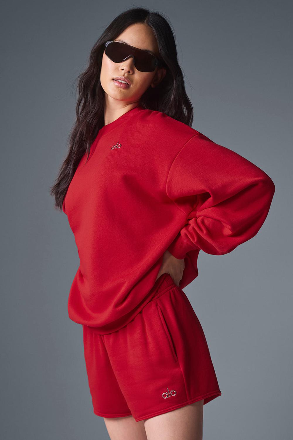 Pullover Alo Yoga Accolade Crew Neck Mujer Rojas | España  TPMS-52147