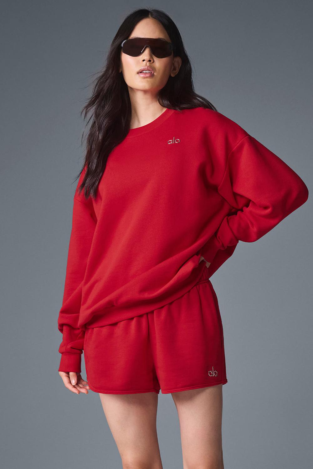 Pullover Alo Yoga Accolade Crew Neck Mujer Rojas | España  TPMS-52147