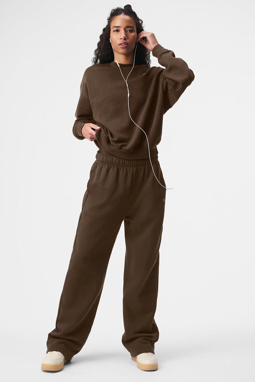 Pullover Alo Yoga Accolade Crew Neck Mujer Espresso | España  TDRS-71803