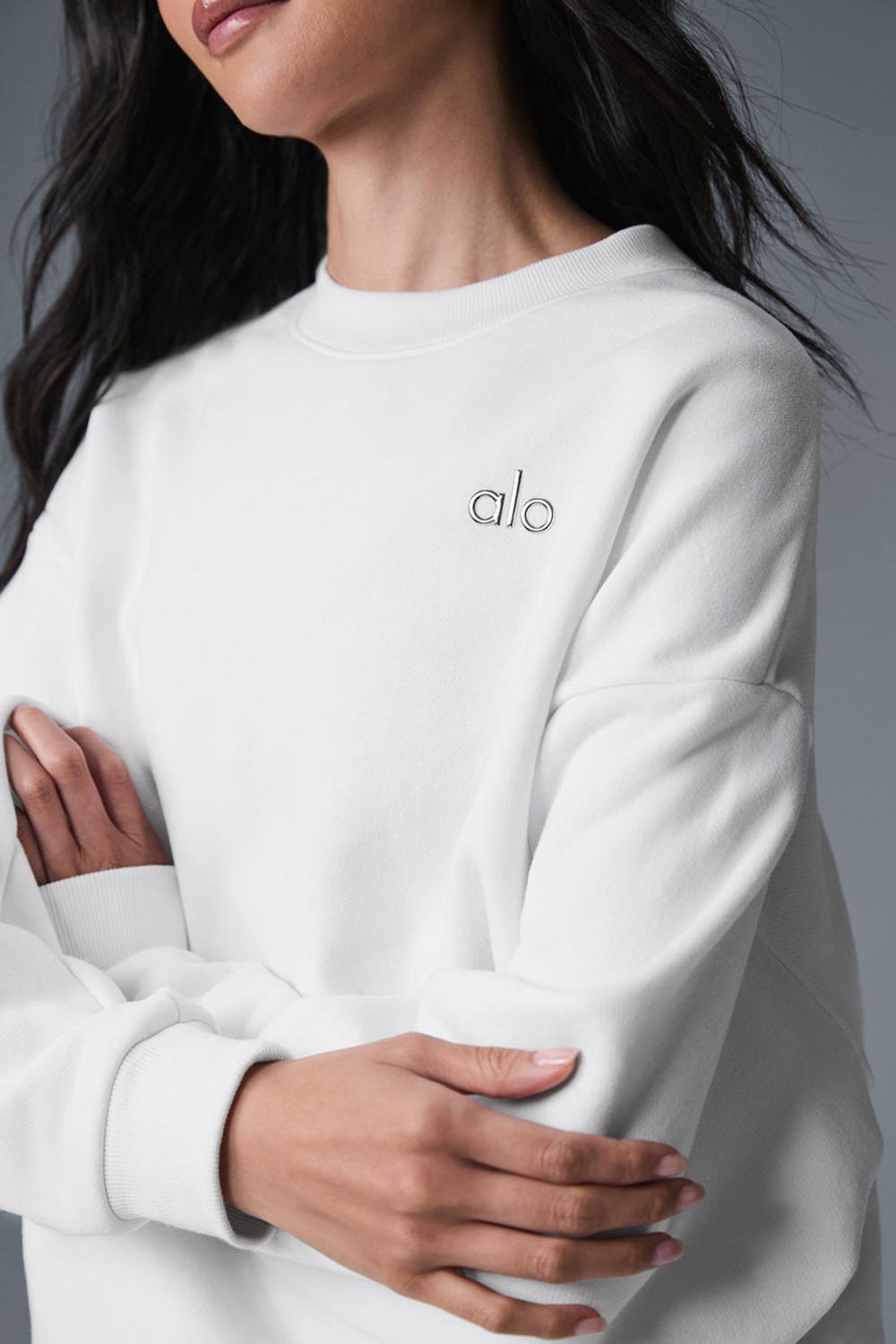 Pullover Alo Yoga Accolade Crew Neck Mujer Blancas | España  EWSI-67043