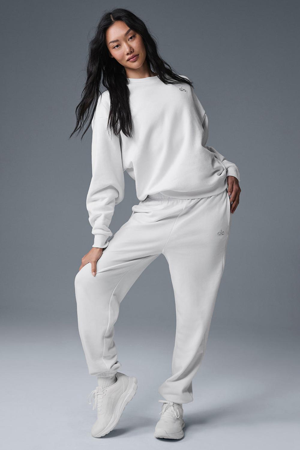 Pullover Alo Yoga Accolade Crew Neck Mujer Blancas | España  EWSI-67043
