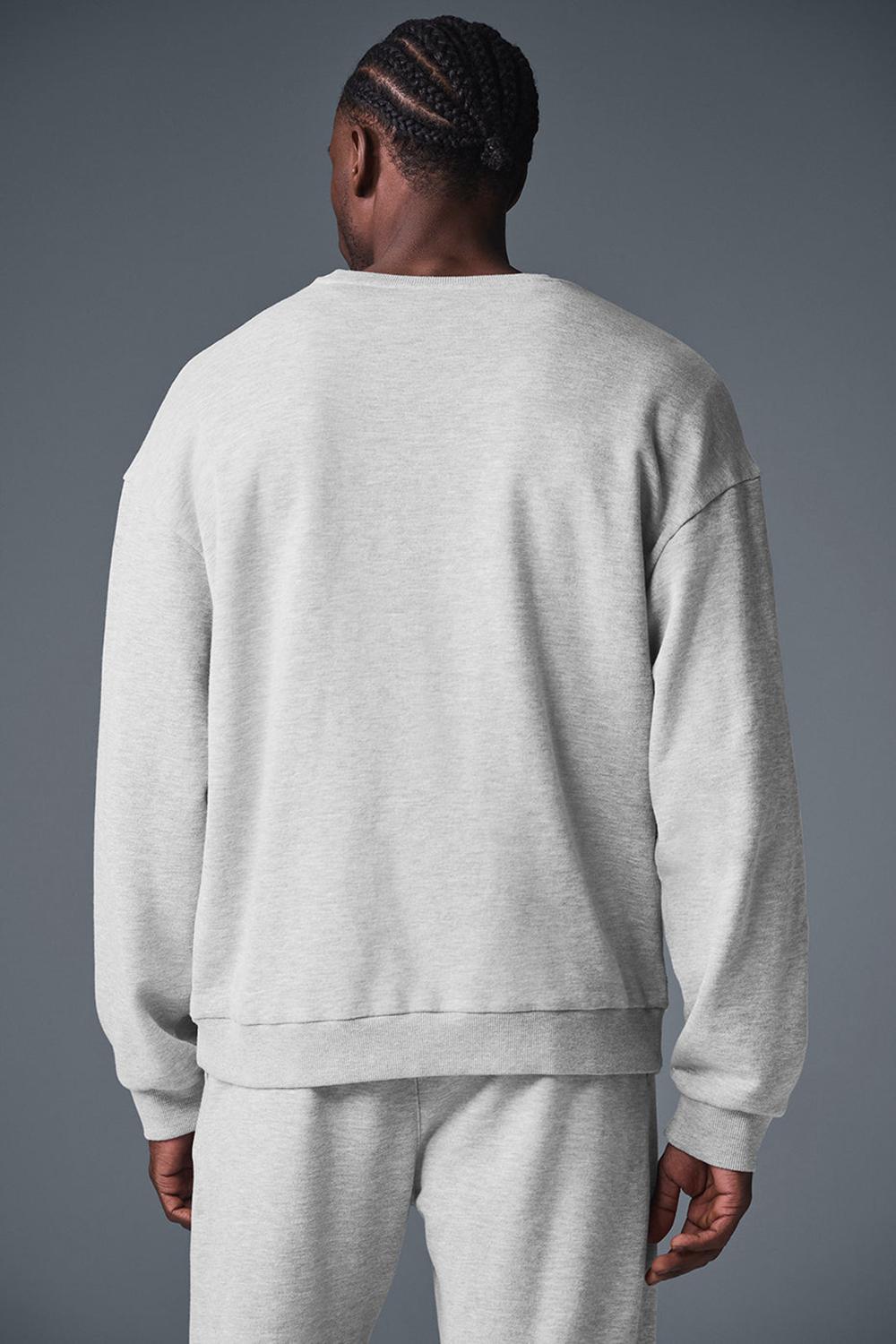 Pullover Alo Yoga Chill Crew Neck Hombre Gris | España  WDXF-73290