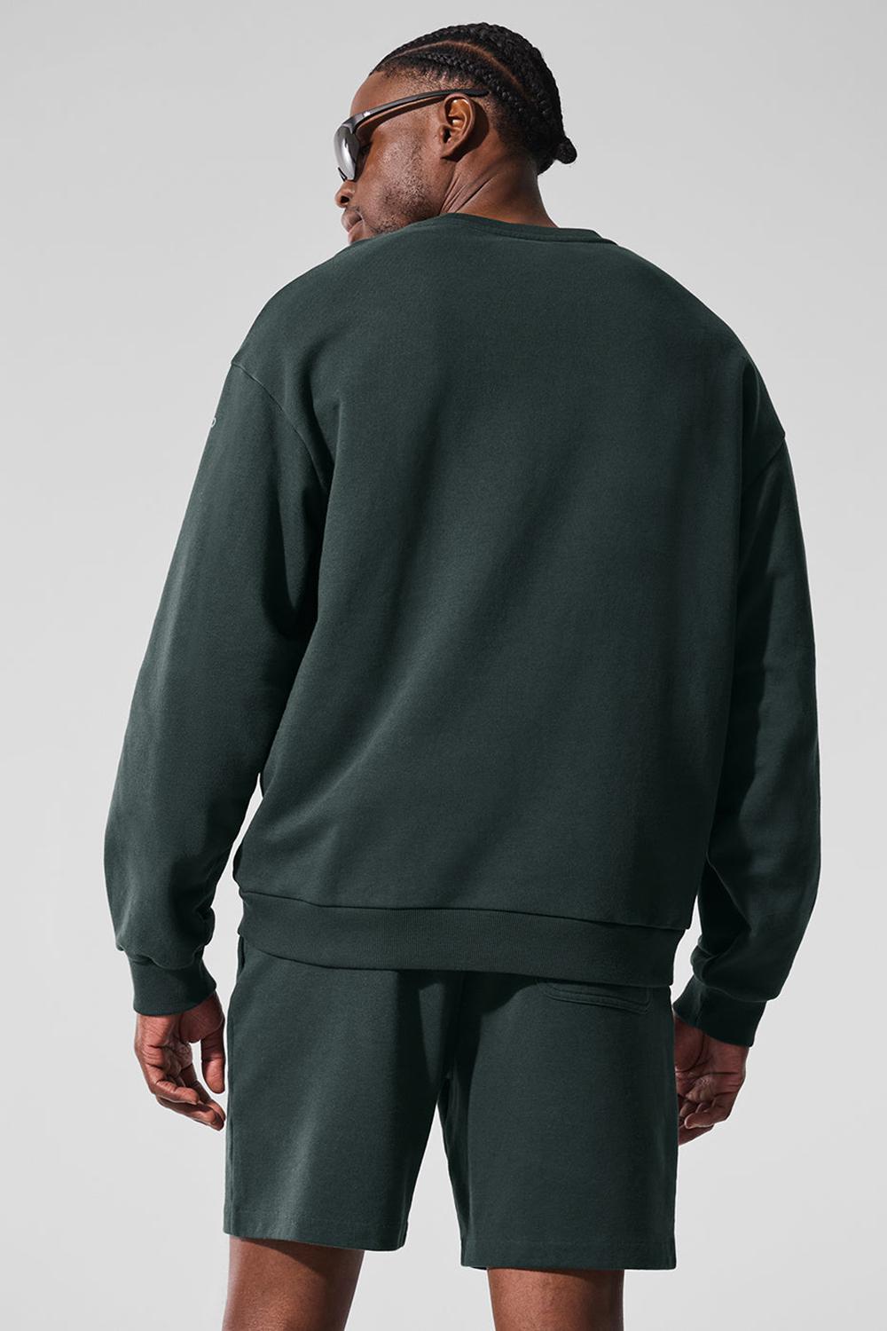 Pullover Alo Yoga Chill Crew Neck Hombre Verde | España  UIDZ-17854