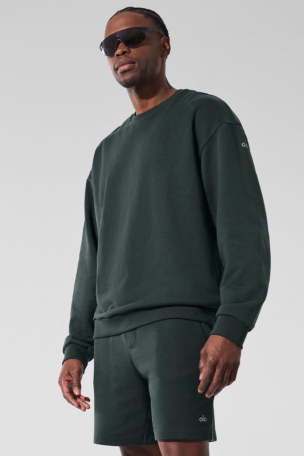 Pullover Alo Yoga Chill Crew Neck Hombre Verde | España  UIDZ-17854