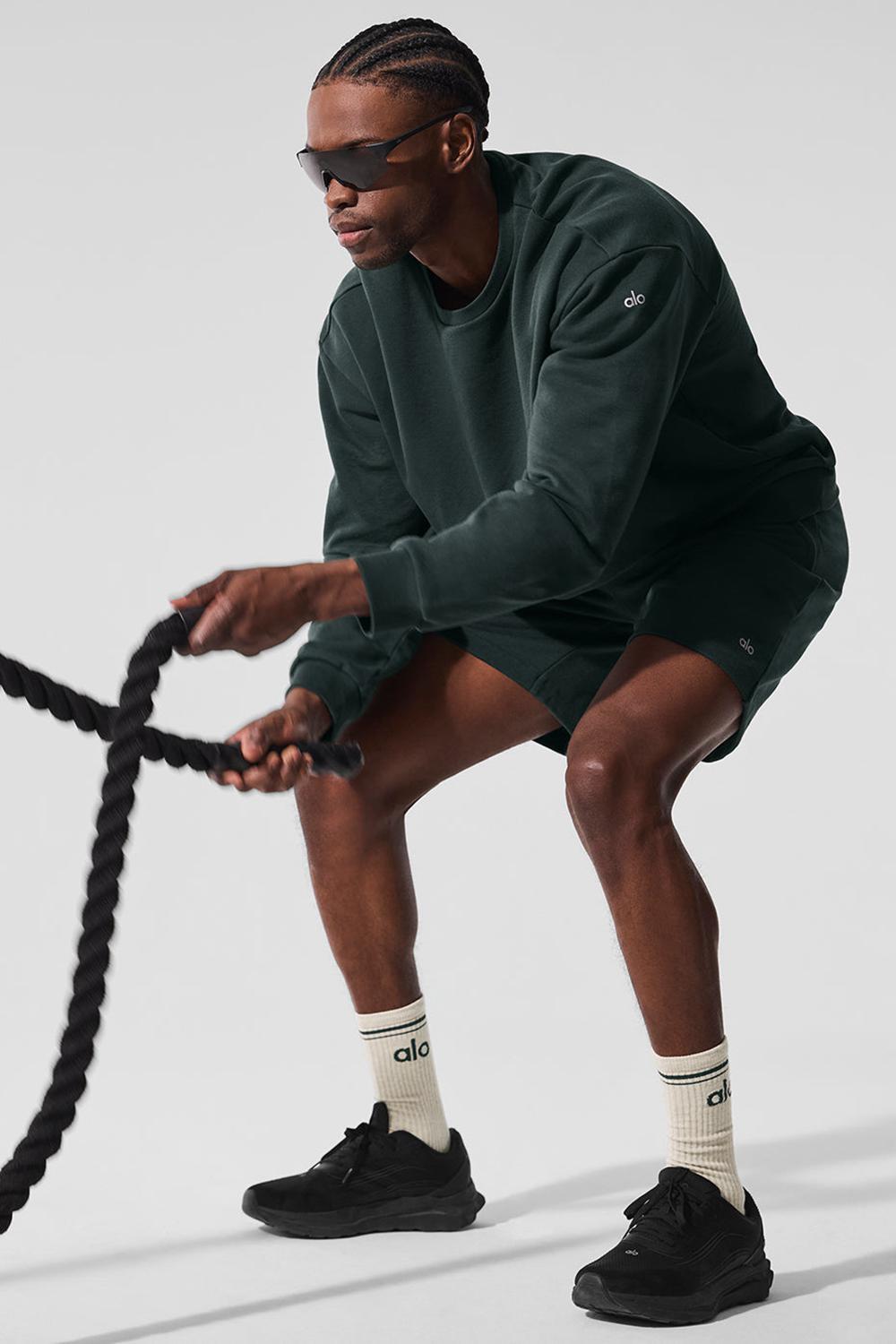 Pullover Alo Yoga Chill Crew Neck Hombre Verde | España  UIDZ-17854