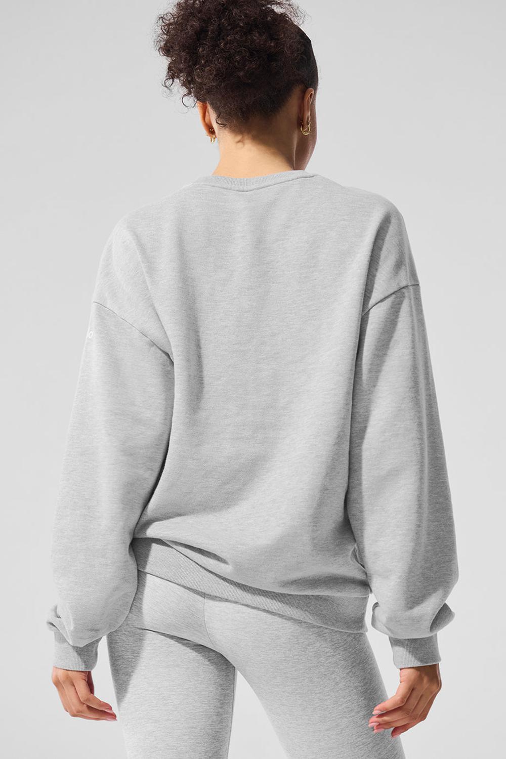 Pullover Alo Yoga Chill Crew Neck Mujer Gris | España  PRID-74068
