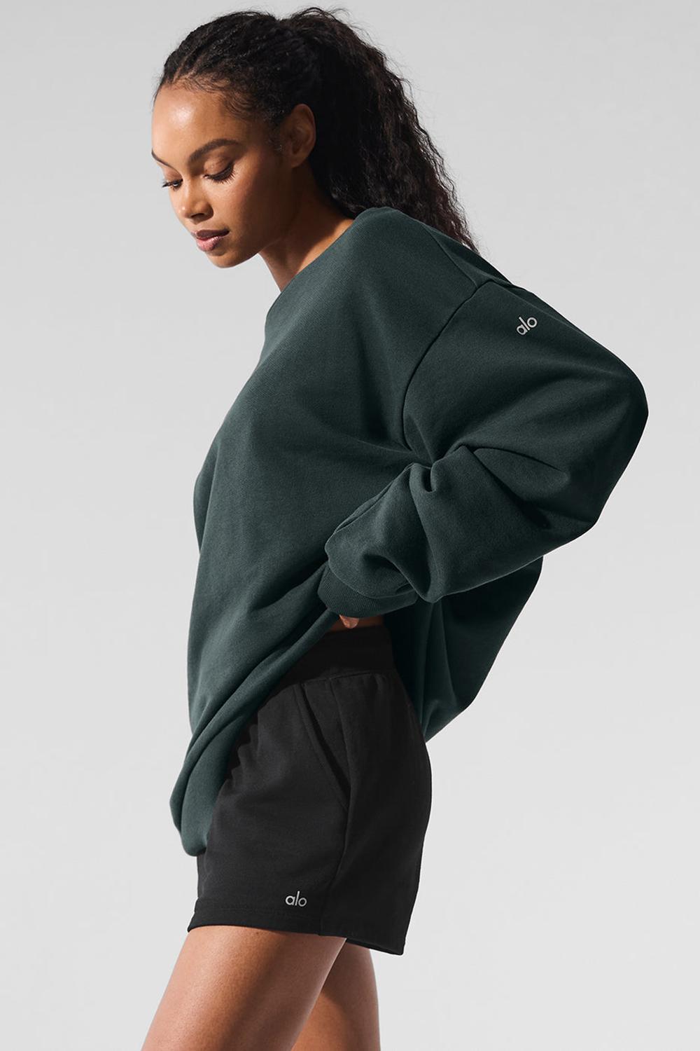 Pullover Alo Yoga Chill Crew Neck Mujer Verde | España  ZEWD-17468