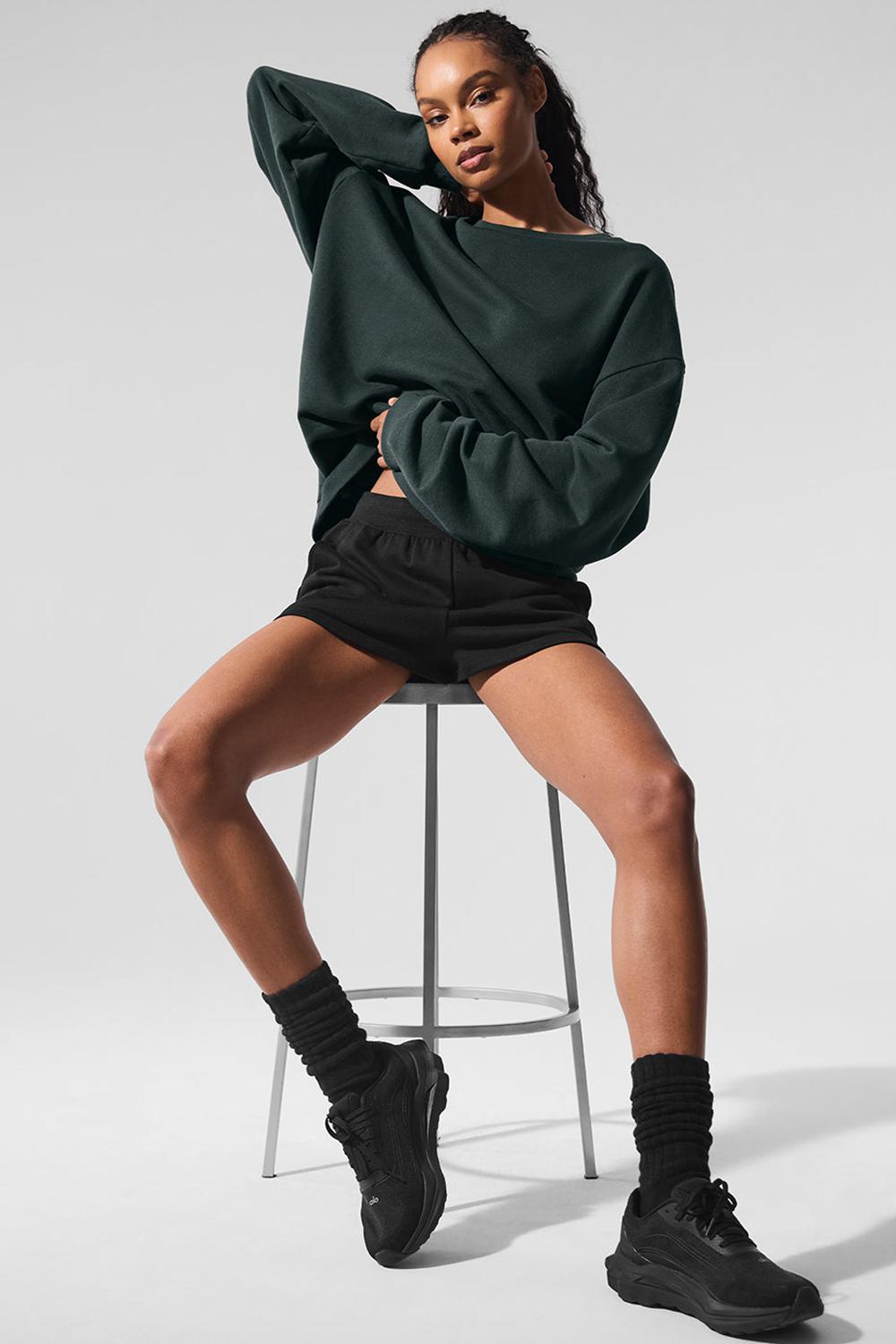 Pullover Alo Yoga Chill Crew Neck Mujer Verde | España  ZEWD-17468