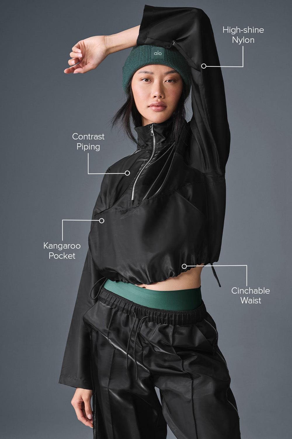 Pullover Alo Yoga Cropped Afterglow Mujer Negras | España  YCSV-36850