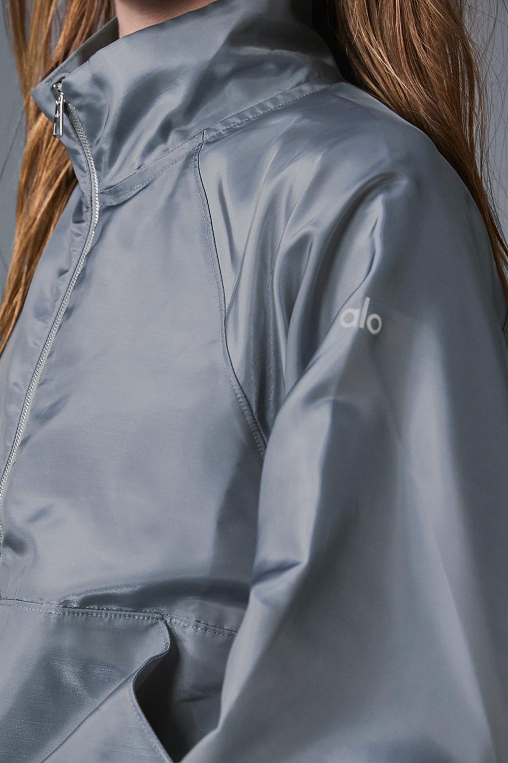 Pullover Alo Yoga Cropped Afterglow Mujer Gris | España  GUWR-71520